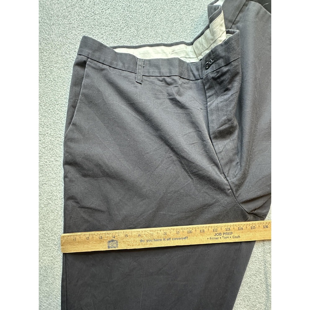 Cintas Pants Mens 44x32 Charcoal Gray Work Uniform Chino Straight Leg Zip Fly - Picture 10 of 16